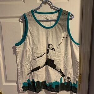 Jordan Tank Top with Teal and Black Accents